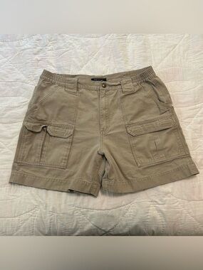 5.11 Tactical Series Cargo Shorts Mens 38 Tan Cotton Canvas Utility Outdoor